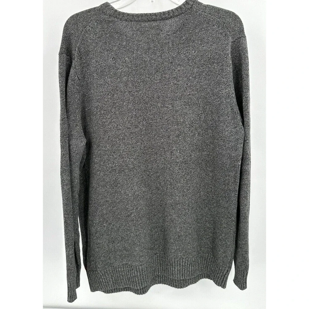 LEVI'S STANDARD FIT FAIR ISLE PRINT SWEATER‎ Men's Size Large Heathered Grey